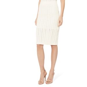 intermix adelina crochet knit skirt